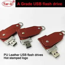 Популярный usb флэш-накопитель из искусственной кожи 64 ГБ, пользовательский флэш-накопитель 32 ГБ, карта памяти, высококачественный деловой подарок