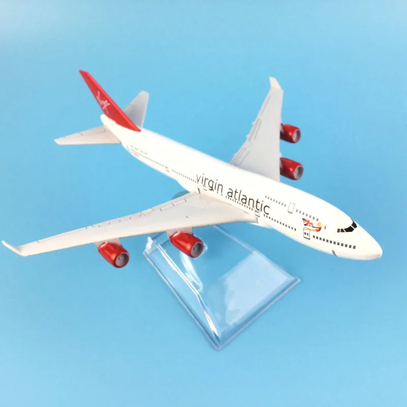 16cm Plane Model Airplane Model Virgin Atlantic Boeing 737 Aircraft Model 1:400 Diecast Metal Airplanes Plane Toy Gift