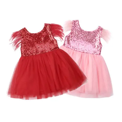 US Stock Toddler Kids Girls Flamingo Summer Casual Dress Sundress Clothes 1-6T
