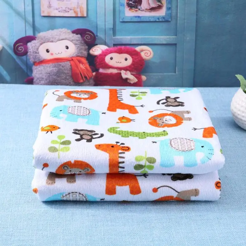 

Autumn Cartoon Pattern Double Layer Wrap Quilt Newborn Baby Warm Infant Comfortable Stroller Cute Bedding Swaddling Blanket
