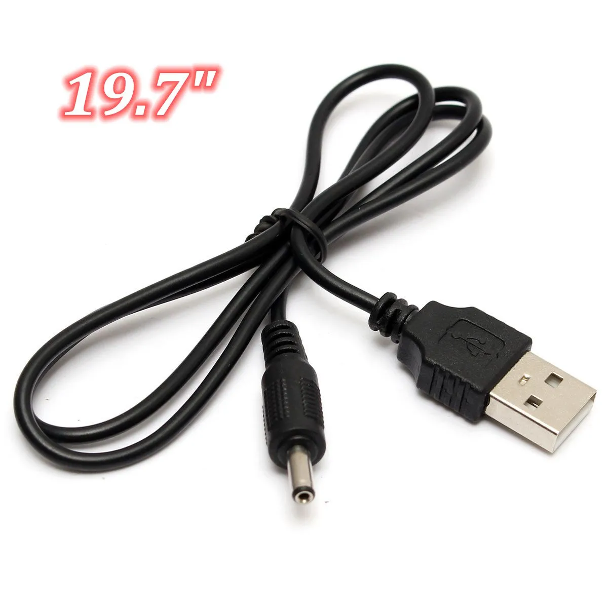 

DC 5v 45cm Power Charger Plug Adapter Cable Lead USB-A to 3.5mm Barrel Male 3.5*1.35mm Charger USB Cable