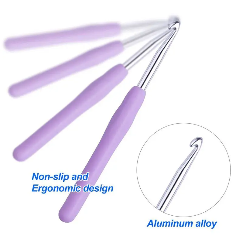 ABGC 47 PCS крючком Крючки набор эргономичные спицы для пряжи комплект|Швейные