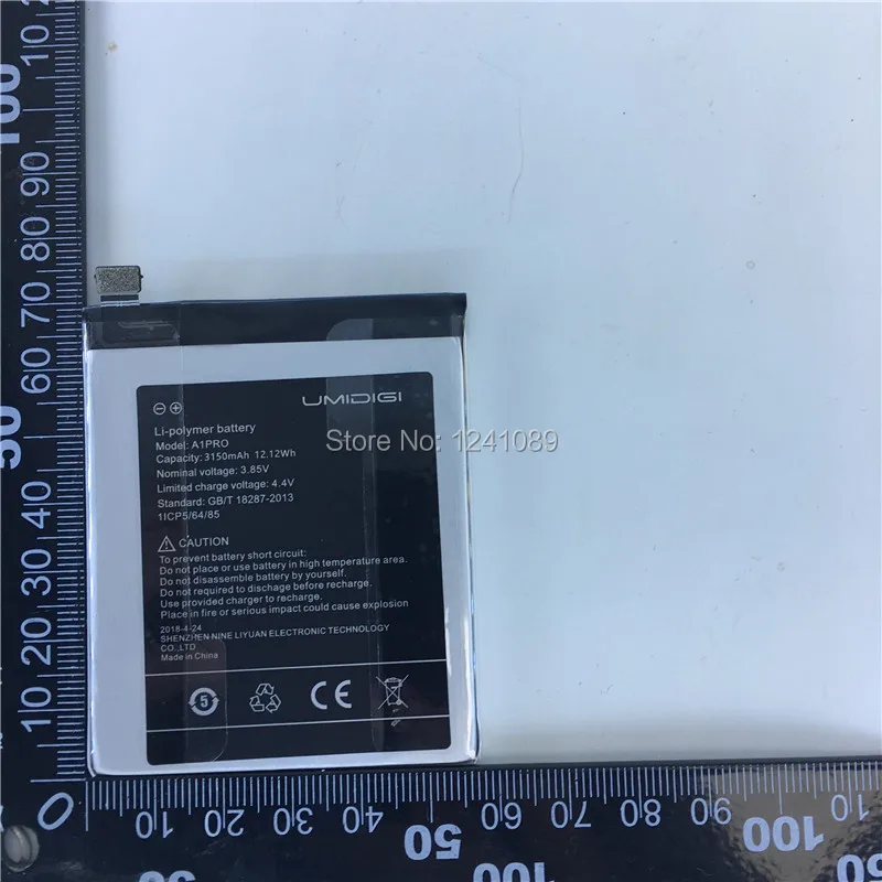 

Mobile phone battery for UMIDIGI A1 Pro battery 3150mAh Long standby time for UMIDIGI A1 Pro Mobile Accessories