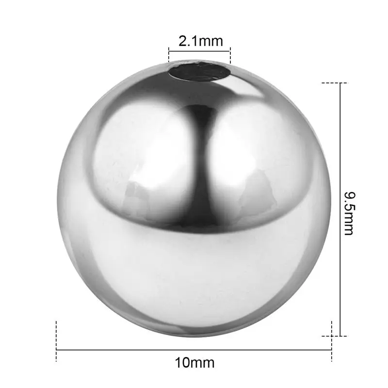 6 мм 8 мм 10 мм Нержавеющая сталь аксессуары бусы круглые бусины для изготовления ювелирных изделий Цепочки и ожерелья браслета самодельные результаты защелки 10 Вт, 30 Вт, 50 шт
