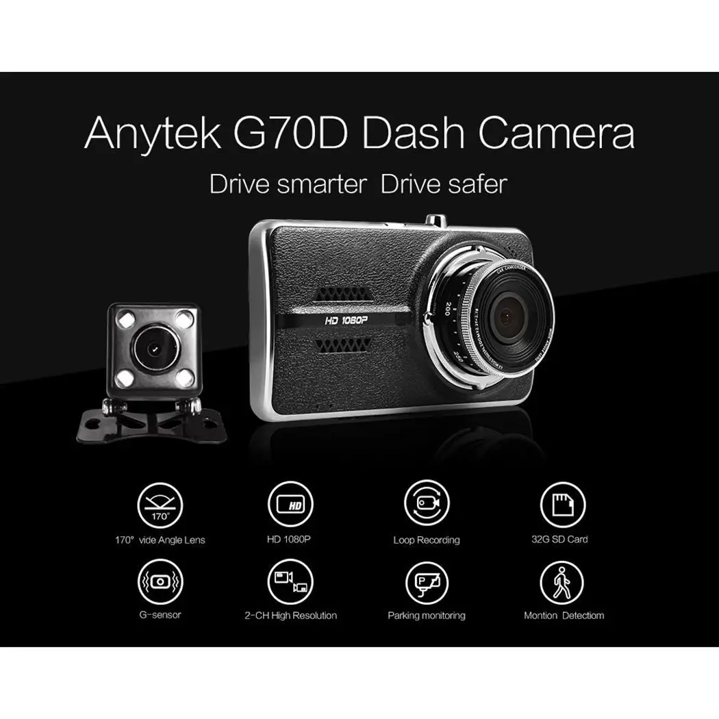 

Car Tachograph Support parking Loop motion Recording DVR Tachograph Detection Automatic Camera Car Video G-sensor Monitoring