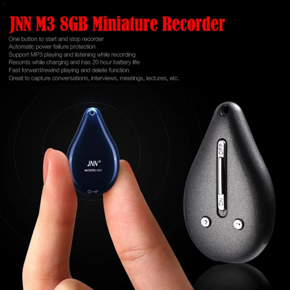 

M3 Mini USB 8GB SPY Audio Recorder Voice Recorder Dictaphone Portable MP3 Player Interviews Dating