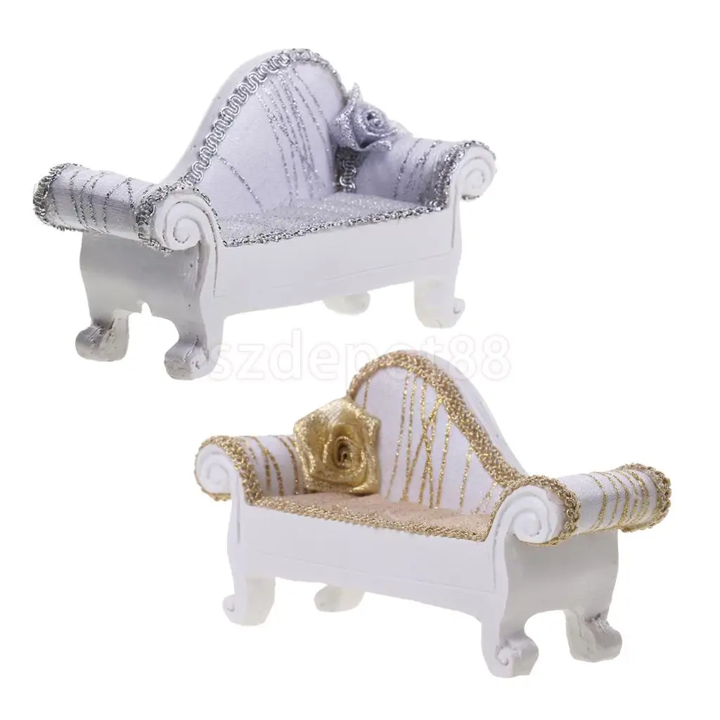 

Cute Mini Sofa Design Jewelry Rack Necklace Rings Earrings Stand Organizer Display Wedding Birthday Christmas Gift Idea