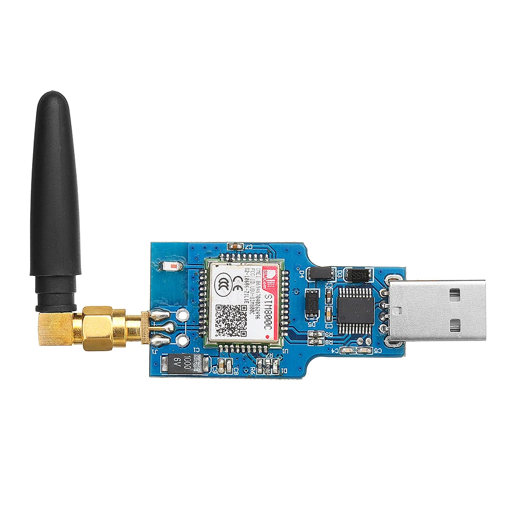 

LEORY 1PC LC-GSM-SIM800C-2 USB to GSM Serial Port GPRS SIM800C Module with bluetooth Computer Control Circuits