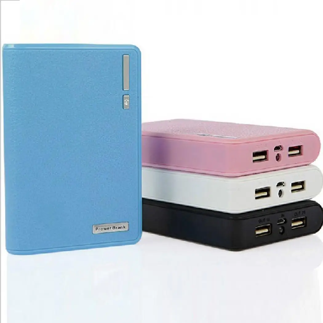 Хит продаж два порта usb блок питания аккумулятор DIY 5 В 1 А коробка для хранения 2