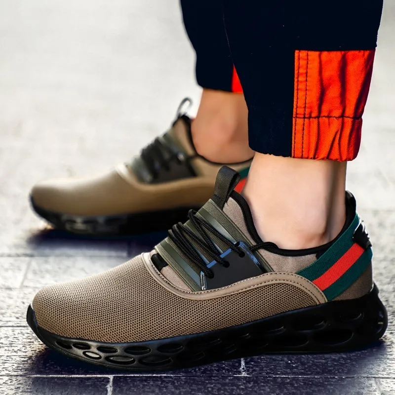 

Mesh Men Running Shoes Breathable Lace-up Training Sport Adult Sneakers Male Footwear Outdoor Athletic Hollow-out Light Sneakers