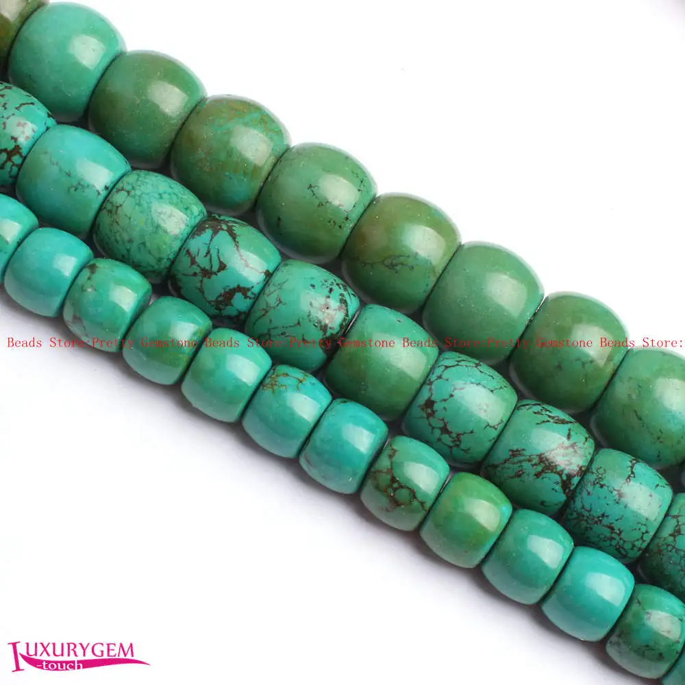 12mm 14mm 16mm Smooth Blue Green Natural Turquoises Wheel Shape DIY Beads 15