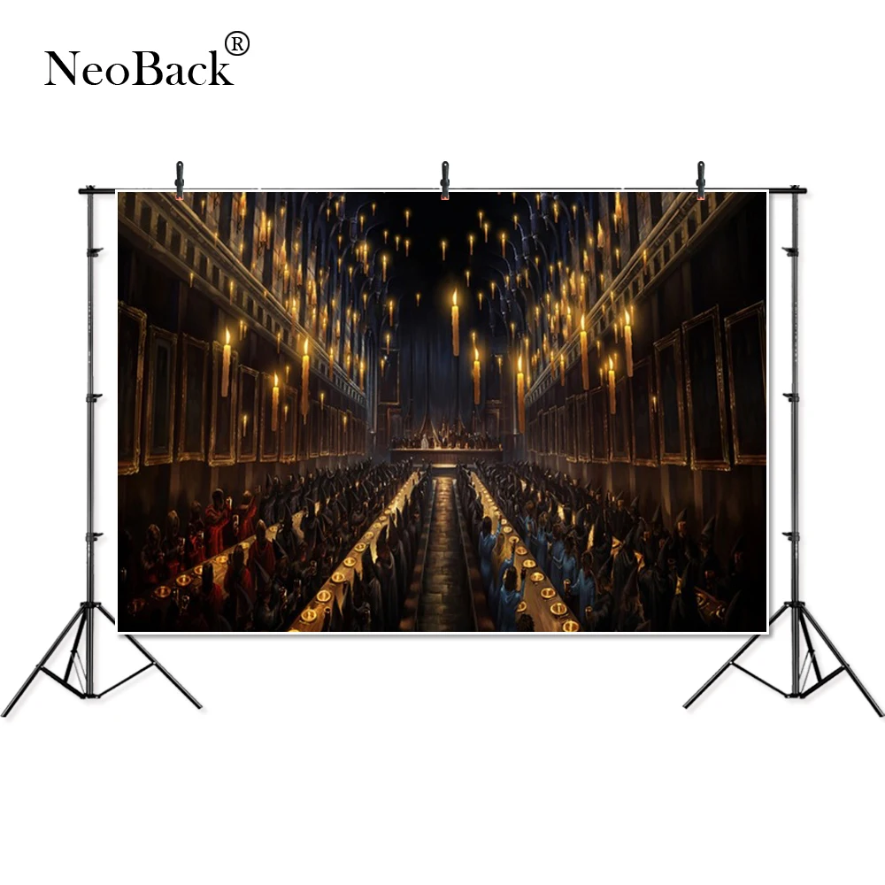 

Thin Vinyl Hogwarts Candles Church magic children kids custom Banner Photography Background professional studio Photo Backdrop