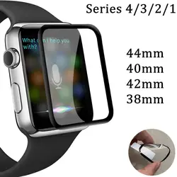 Полная защита пленка для Apple Watch 4 40 мм 44 мм Экран протектор для iWatch серии 1/2/3/4 38 мм 42 мм (не стекло) мягкая пленка