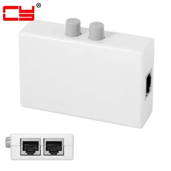 

UTP STP 2 Ports RJ45 LAN CAT Network Switch Selector Internal External Networking Switcher Splitter Box 2 in 1 our