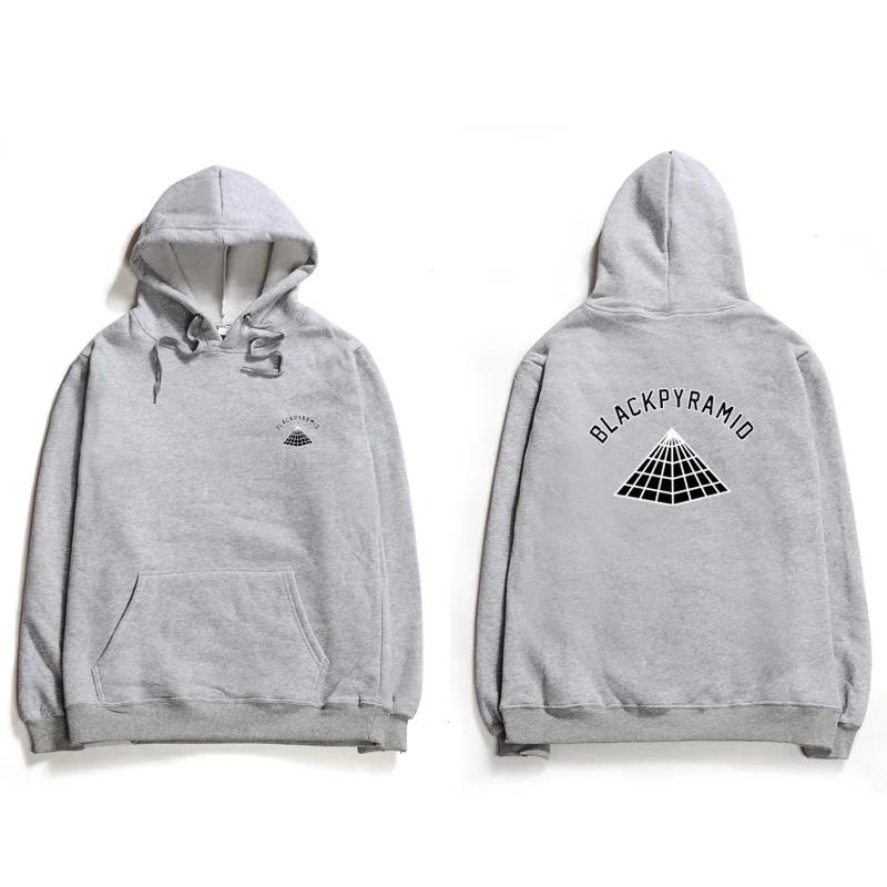 Hot Sale BLACK PYRAMID Trendy Hoodies Men Chris Brown Street Style Long Sleeve Sweatshirt Justin Bieber Stranger Hoody