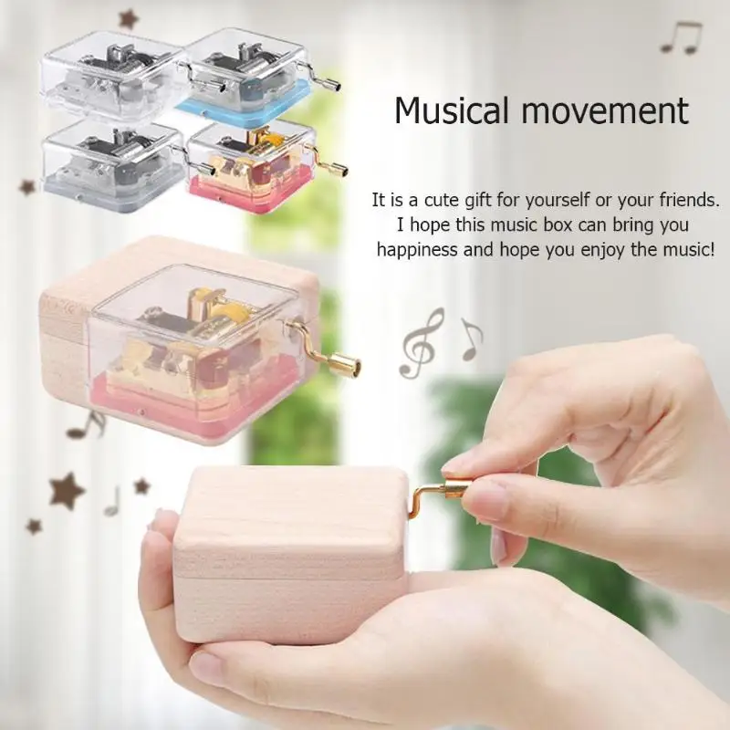 

DIY Music Instrument Toy Metal Hand Crank Music Movement DIY Mechanical Box Craft Gifts Toys For Children Gift