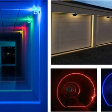 Светодиодный прожектор 5 Вт CREE светодиодный настенный светильник оконный вкладыш Ландшафтные наружные огни для строительства дома красный зеленый синий белый