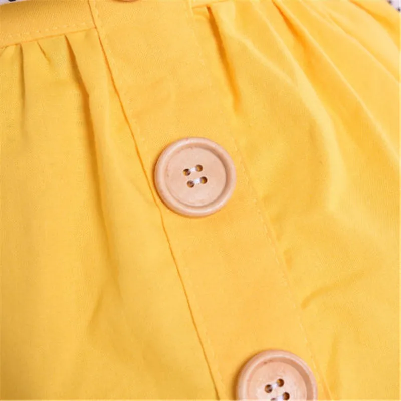 Комплекты одежды для маленьких принцесс модная футболка в горошек девочек юбка с