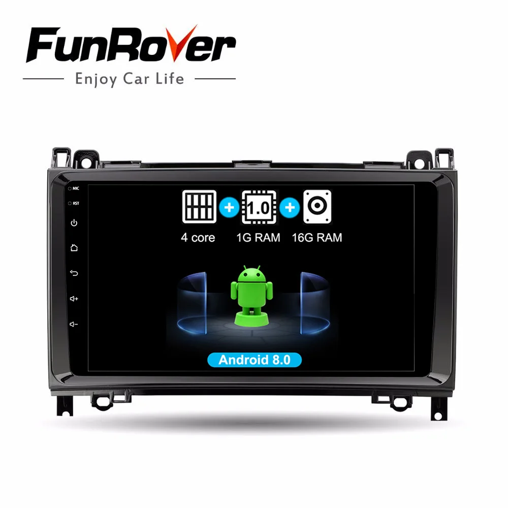 

Funrover 9"android 8.0 car radio multimedia player dvd gps For Mercedes Benz Sprinter B200 W209 W169 W169 B-class W245 B170 Vito