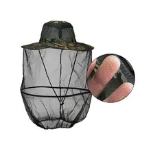 Тропическая шляпа летние широкие полями Камуфляж Москитная сетка походные кепки для рыбалки пчела летающие насекомые ведро сетка протектор Пчеловодство инструменты