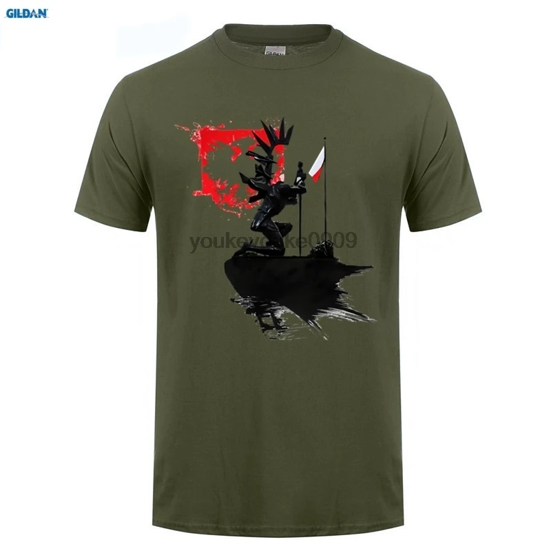 GILDAN Poland Hussar история футболка для взрослых крутой Топ мальчиков с короткими