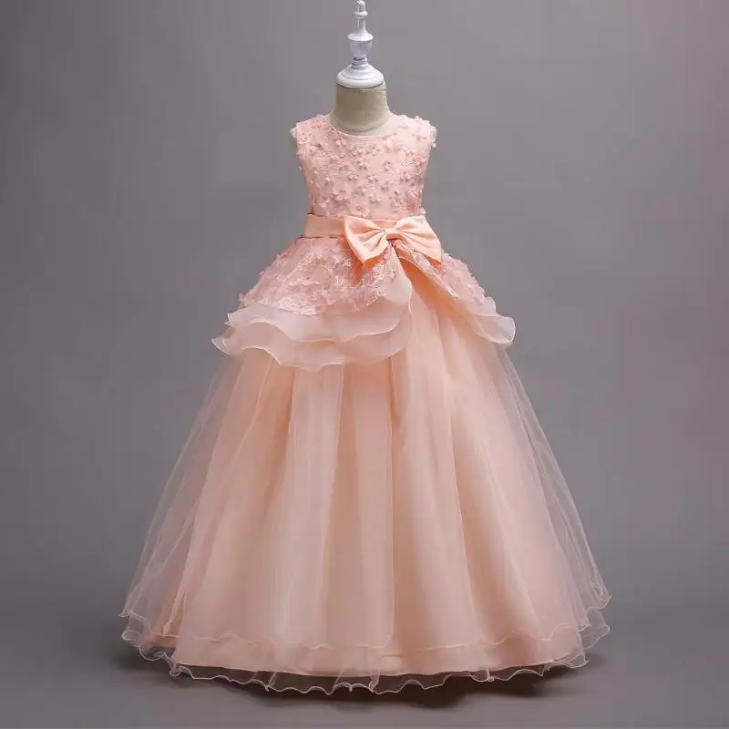

Princess Ball Gown Flower Girl Dress Summer Tutu Wedding Birthday Party Kids Dresses For Girls Children's Costume Prom Designs
