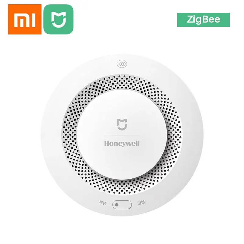 Xiaomi Mijia Honeywell пожарная сигнализация датчик дыма звуковая визуальная сигнализация заметка работа с приложением Mi Home по телефону|Детектор дыма| | АлиЭкспресс