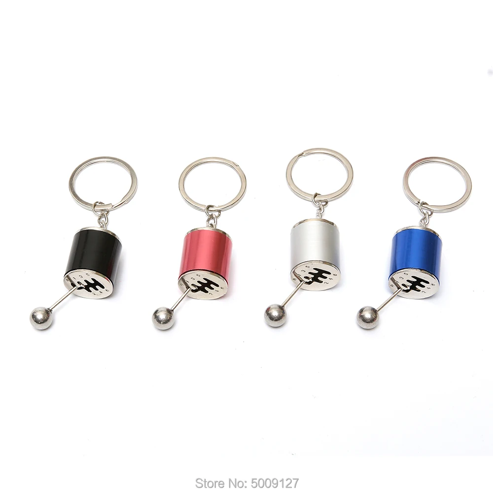 

1xLeather Key Holder Organizer Auto Car Key Rings Car Styling Key Ring Auto Turbo Keychains Gear Head Key Chain Car Accessories