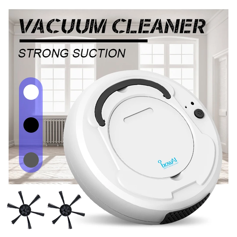 

Automatic Rechargeable Smart Clean Sweeping Robot Vacuum Cleaner Floor Sweeper Strong Suction Portable Noiseless Vacuum Sweeper