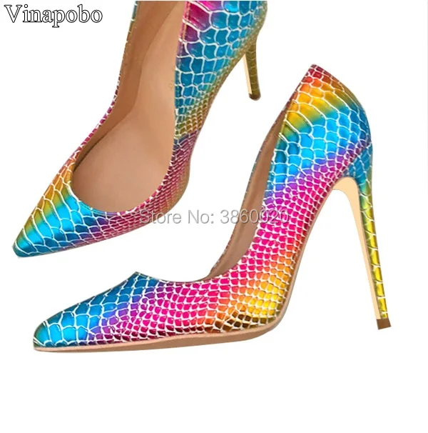 

Latest Girls New Latest Snake leather Printed high heels party dress stiletto high heel pumps Shoes 12cm High Heels for women