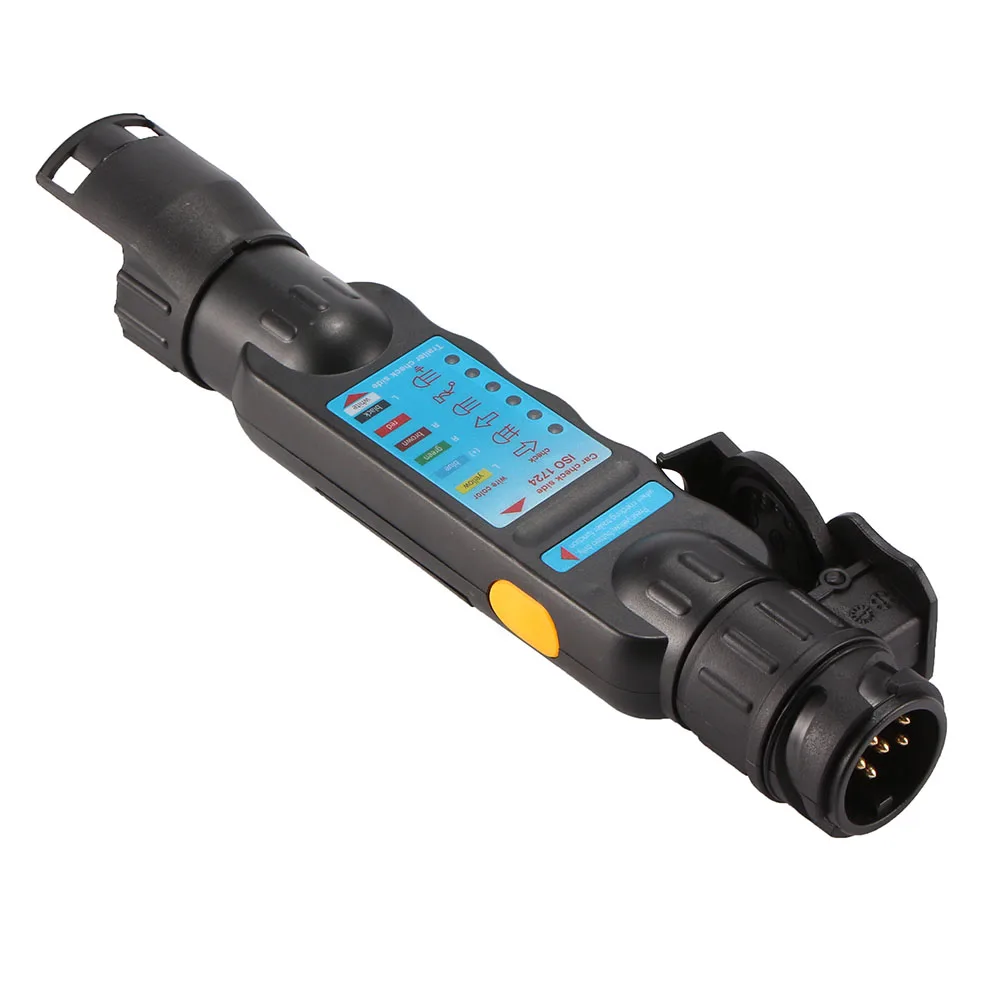 

12V Vehicle Car Trailer Towing Light Cable Circuit Plug Socket Connector Tester Signal Test Diagnostic-tool
