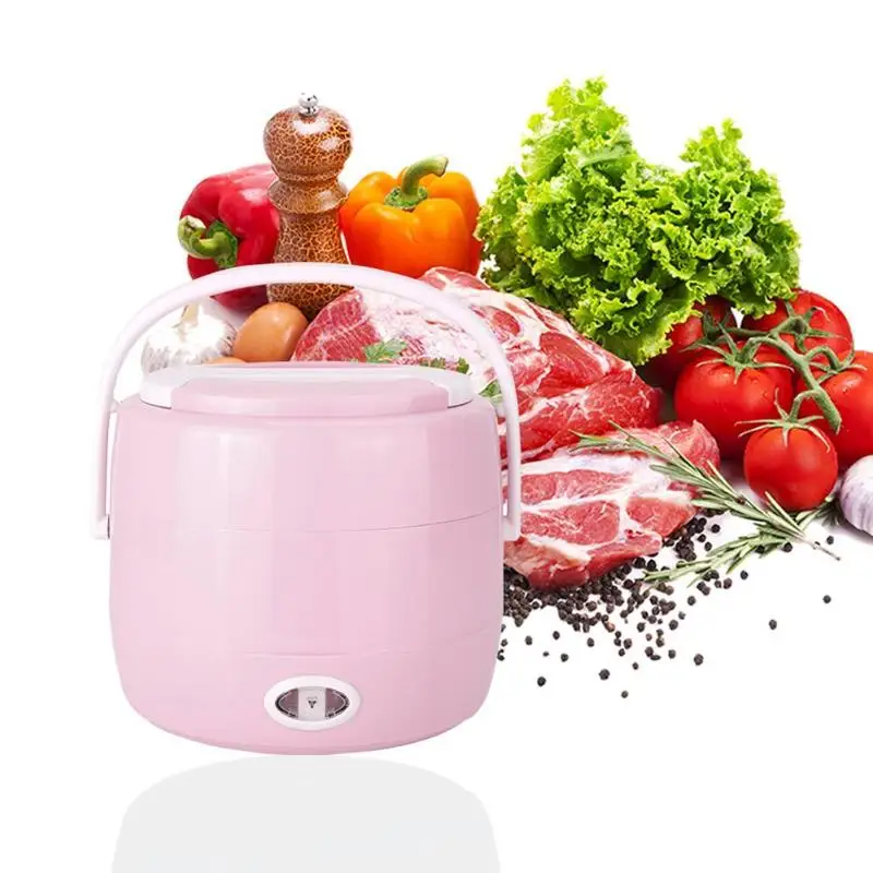 

Alloet 2L Electric Lunch Box Heating Lunch Box Thermal Rice Cooker Steamer Japanese Thermal Lunch Box for Kids 230V 200W PTC