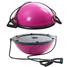 28*58 cm Йога мяч баланс полушарие Фитнес для тренажерного зала домашнего офиса розового цвета