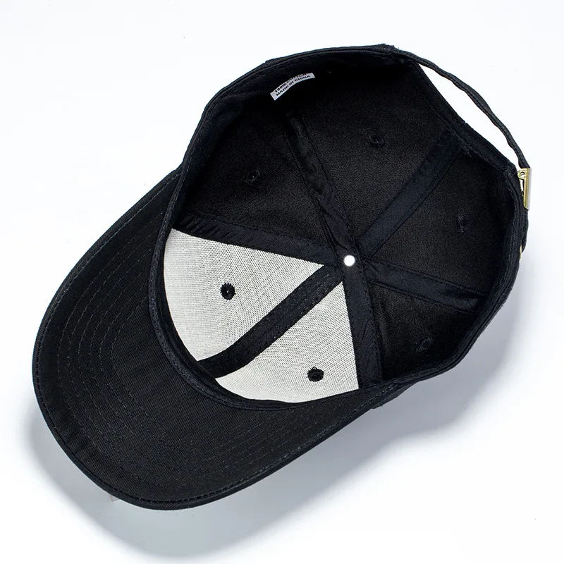 Alta calidad cara sonriente gorra de béisbol de los hombres y las mujeres de sombrero negro Gorras Para Hombre Baseball