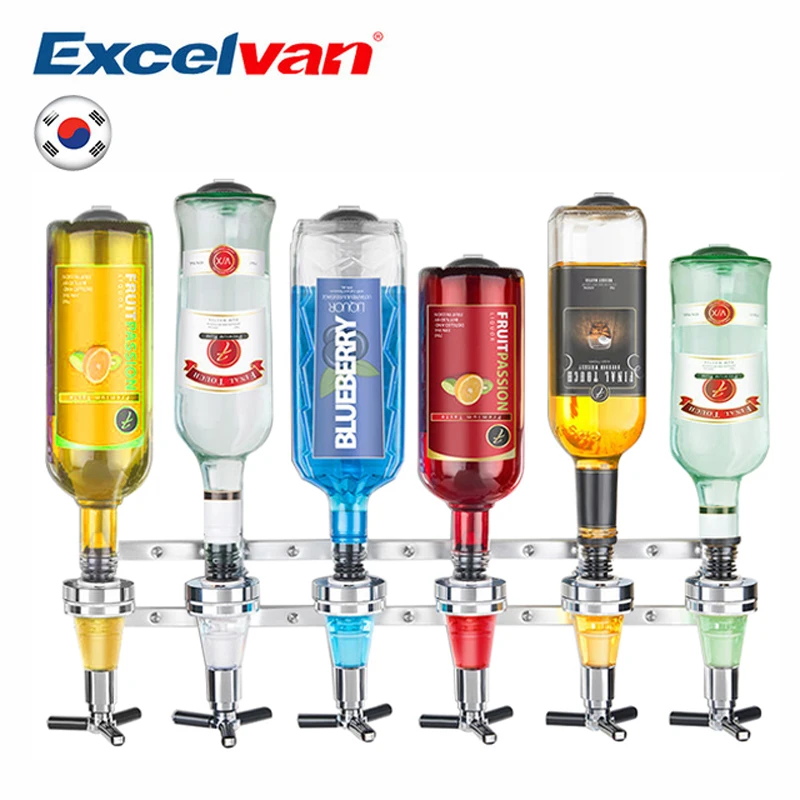 

Excelvan 6-station Wall Mounted Liquor Wine Dispenser Bar Butler Drinking Soda Pourer Home Bar Kitchen Tool Beer Soda Coke Fizzy