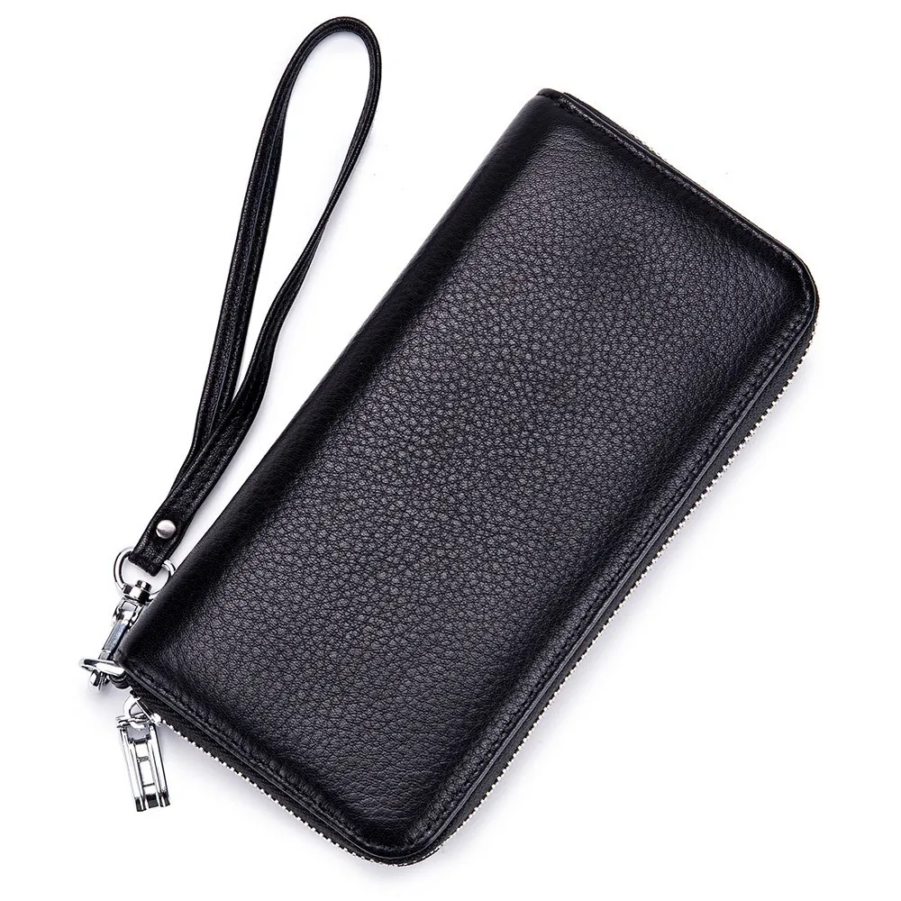 

Brand Cow Leather Women Wallet High Quality Design Solid Color Card Bags Long Female Purse Card Holder Ladies Wallet Billetera