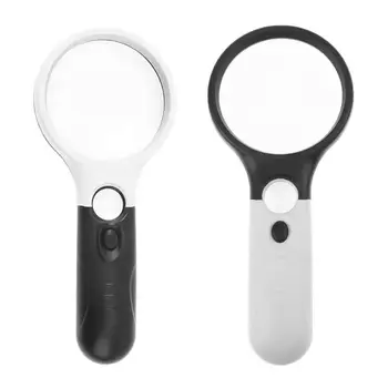 

2.5X 45X Handheld Magnifying Glass Jewelry Loupe Magnifier for Reading Looking