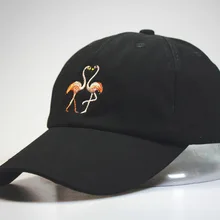 Модная кепка для женщин, шапка для папы, мужчин, хип-хоп, бейсболка с колпаком, Повседневная хлопковая вышивка, фламинго, унисекс, шапки Bone Gorras