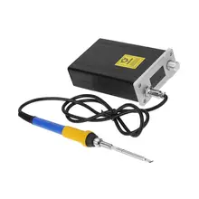 Высокое качество паяльная станция T12 цифровая литиевая батарея паяльная станция Портативный Регулируемый SMD паяльная станция TS100 пайки