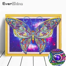 EverShine 5D DIY специальная вышивка в форме бриллианта картина "Бабочка" страз Алмазная роспись алмазной мозайкой животных 40x50