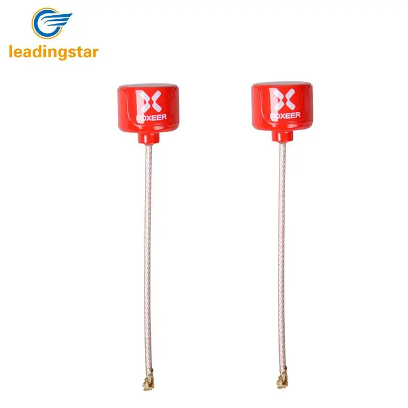 LeadingStar пара Foxeer Lollipop 2 RHCP UFL IPX IPEX 5 8G 2.5dBi супер мини Антенна для FPV гоночного