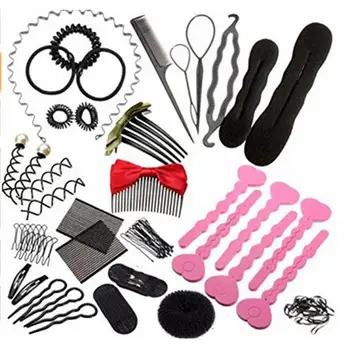 

BellyLady Twist Hairstyling Tools Set DIY Magic Hair Braider Sponge Donut Bun Fluffy Spiral Hair Clip