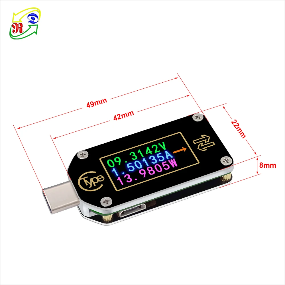 RD TC66/TC66C тип-c PD триггер USB-C Вольтметр Амперметр Напряжение 2 способ измеритель тока мультиметр PD зарядное устройство батарея USB Тестер