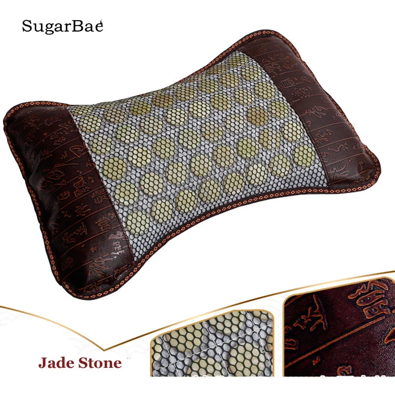 

Relax Natural Jade Neck Pillow Health Care Massager Tourmaline Cushion for Sale