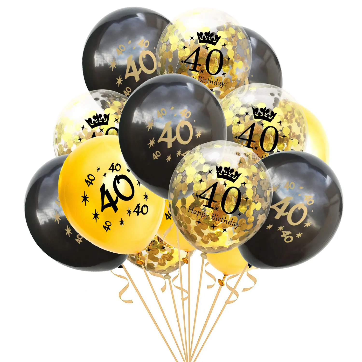 Фотофон Amawill с надписью Happy Birthday 40 лет|supply kit|supplies party |