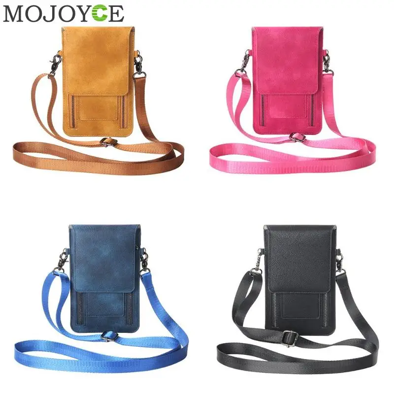 PU Leather Mini Phone Bag Vintage Women Shoulder Crossbody Pouch Purse for Female Small ...
