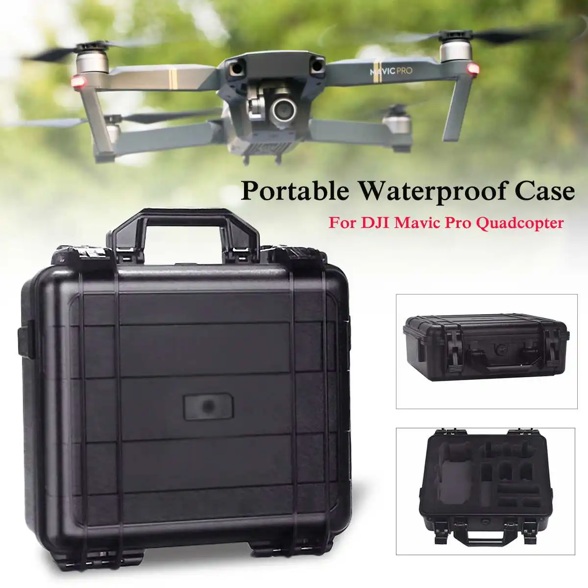 

Waterproof HardShell Carrying Case Suitcase Box Handbag For DJI Mavic Pro Drone