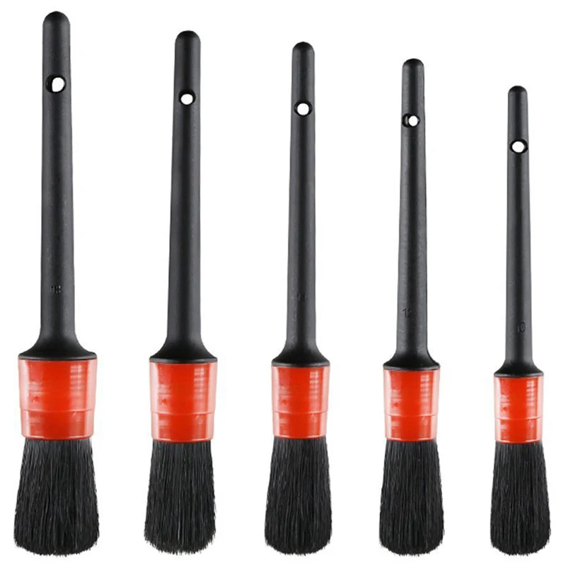 Detail Brush (Set of 5), Auto Detailing Brush Set Perfect for Car
