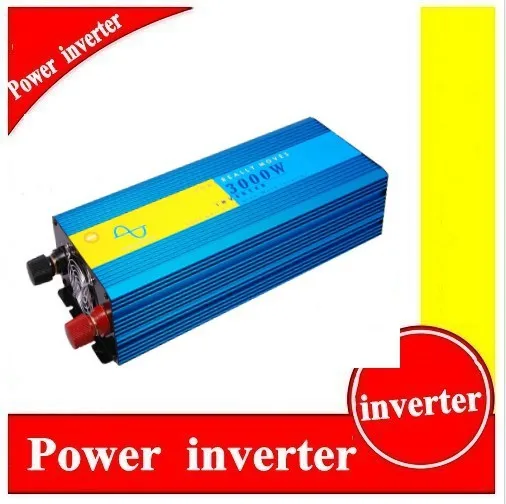 

Free Shipping 3000w Pure Sine Wave Power Inverter 24V to 220V 50Hz/60Hz