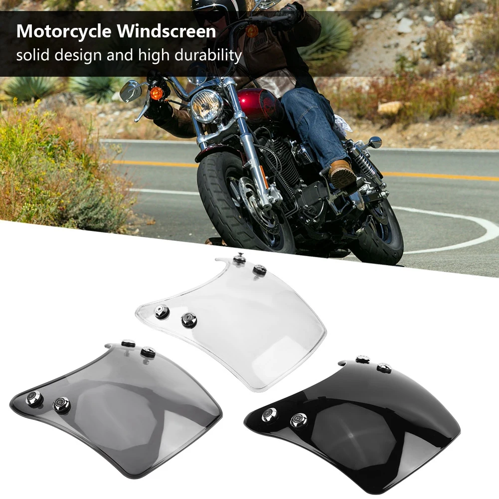 

Motorcycle Windscreen Windshield Wind Deflector for Yamaha Honda Indian Kawasaki Suzuki Triumph Victory Aprilia Fantic Daelim